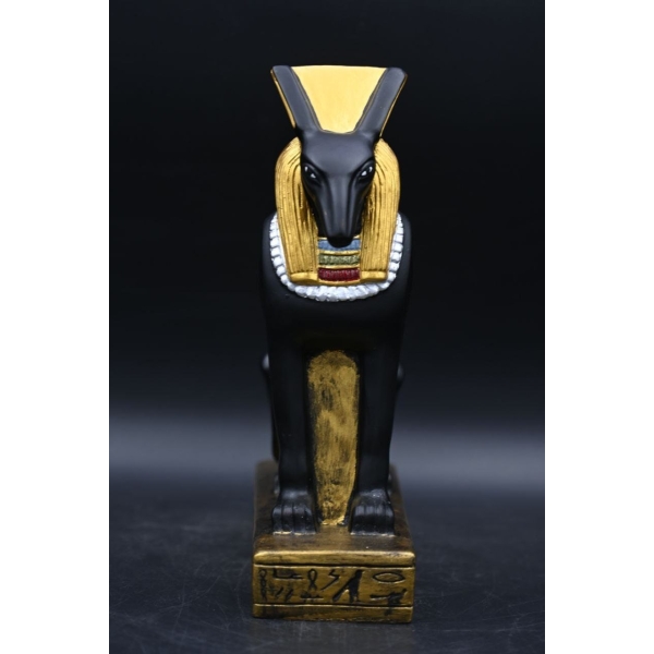 Vintage Seth Statue: Ancient Egyptian God Sculpture - صورة إضافية 5
