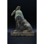 Vintage Seth Statue: Granite Egyptian God Sculpture