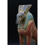 Vintage Seth Statue: Granite Egyptian God Sculpture