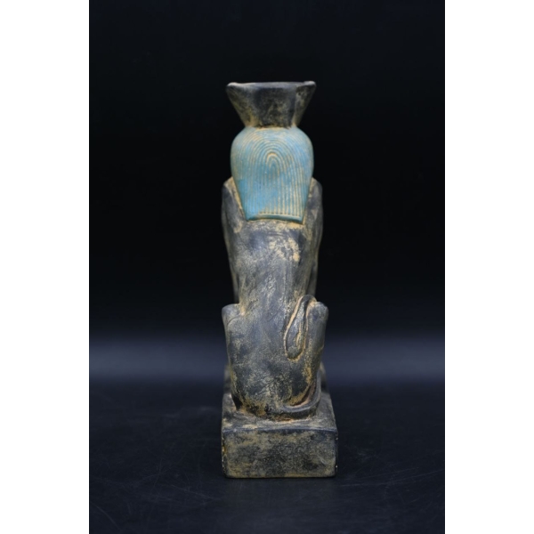 Vintage Seth Statue: Granite Egyptian God Sculpture