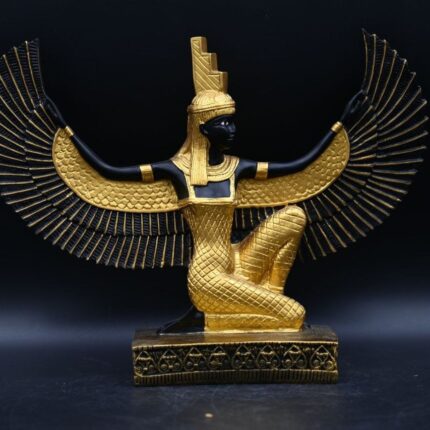 Winged Isis Statue, Egyptian Goddess of Love, Handcrafted Sculpture