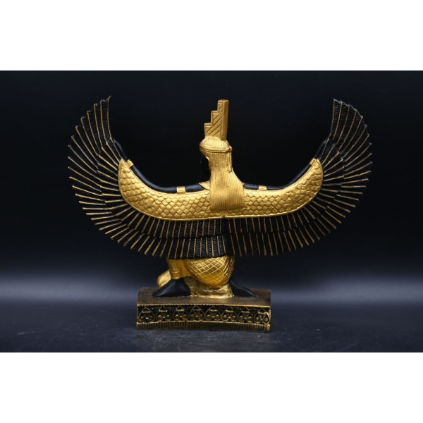 Winged Isis Statue, Egyptian Goddess of Love, Handcrafted Sculpture