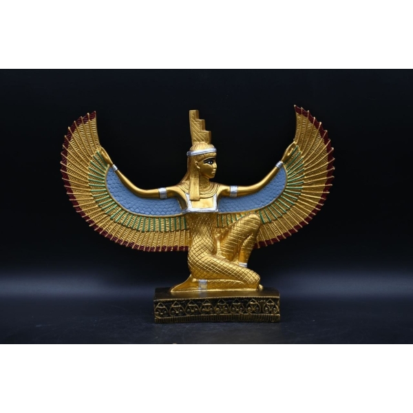Winged Isis Statue, Egyptian Goddess of Love, Sculpture