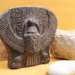 Winged Scarab Stone Carving, Egyptian Protection Symbol - صورة إضافية 2