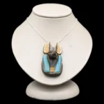 Amulet of Anubis - God of afterlife and mummification, Handmade Egyptian antiques. Hand carved.