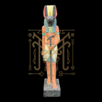Hand-Painted Anubis Limestone Statue: 40 cm Egyptian Museum Replica