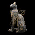 Handmade Bastet Statue, Egyptian Cat Goddess, Home Decor Gift