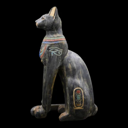 Handmade Bastet Statue, Egyptian Cat Goddess, Home Decor Gift