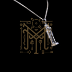 Handmade Sterling Silver Sekhmet Amulet, Egyptian Goddess Pendant