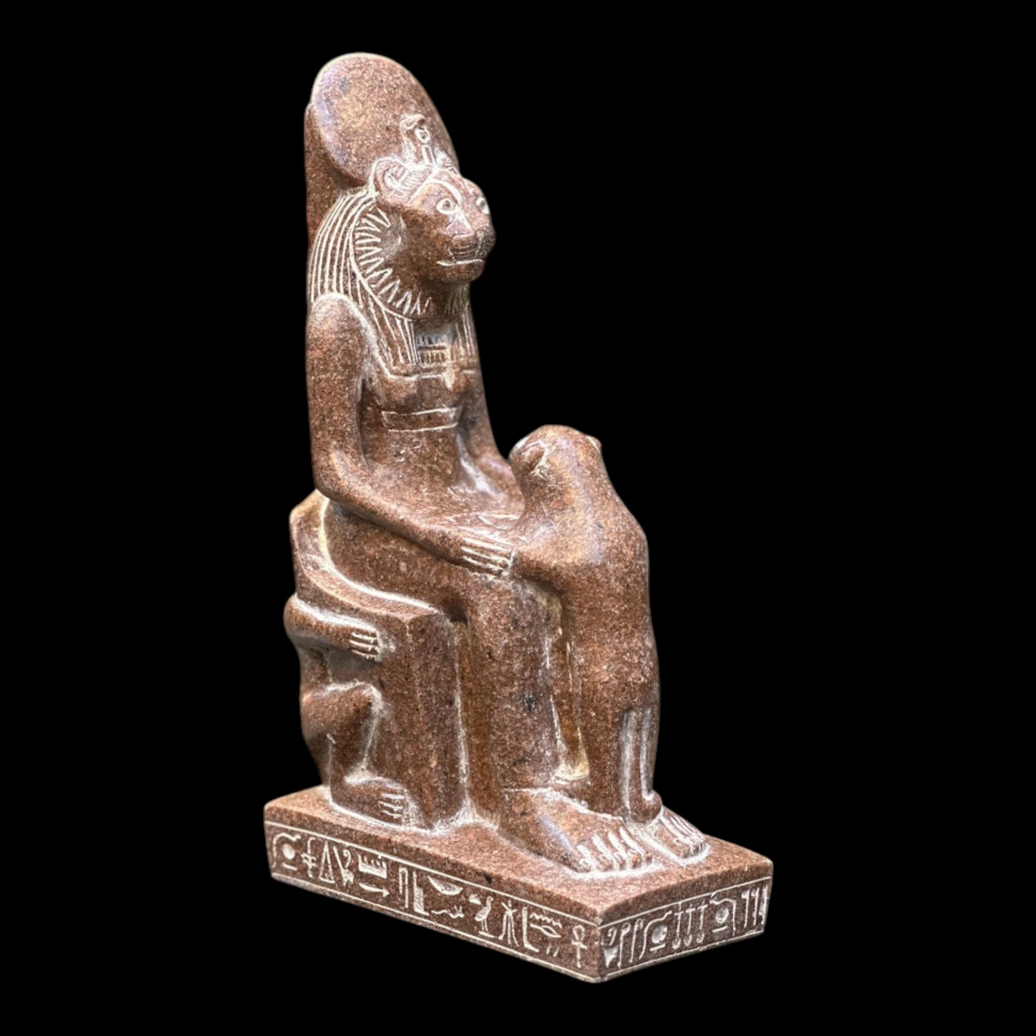 Handmade Stone Sekhmet Statue, Egyptian Goddess of War1 Handmade Stone Sekhmet Statue, Egyptian Goddess of War - Image 1