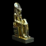 Solid Stone Sekhmet Bust, Ancient Egyptian Lion Goddess Sculpture - Image 10