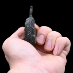 Stone Amulet - Egyptian Crocodile God Sobek Pendant - Image 2
