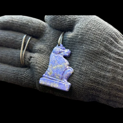 Thoth Egyptian amulet-pendant - lapis lazuli stone-Handcrafted - Egyptian Gods - jewelry unique archaeological mythology - religion