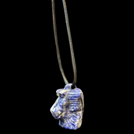 Thoth Egyptian amulet-pendant - lapis lazuli stone-Handcrafted - Egyptian goddess - jewelry unique archaeological mythology - religion