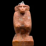 Thoth-Beautiful statue/amulet-gamestone-handcrafted-Egyptian god of writing,wisdom